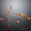 Crossbow Mechanical Crossbow Shift Bow and Arrow Shoot Far Equipment Weapons High-tech Crossbow 3d model