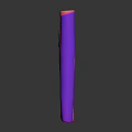 3D Rendered Organ and Hair Anatomical Structure with Vibrant Pink Purple Network Tubular Design