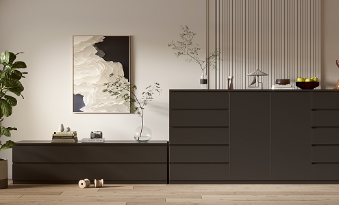 Minimale Style Cabinet Whole Cabinet Sideboard Cabinet Balcony Cabinet Locker Entrance Cabinet 3d model