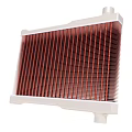 High Performance Automotive Radiator With White Frame Red Fins Cooling Component