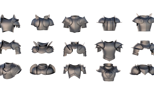 Armor coat material combination 3d model