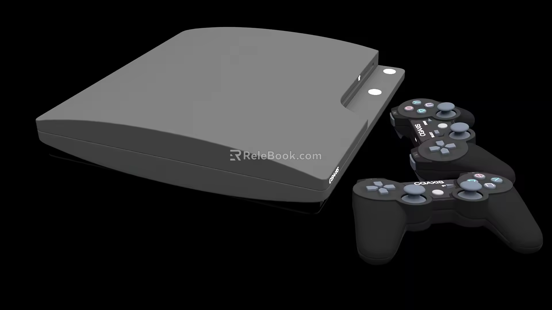 Modern game console 3d model