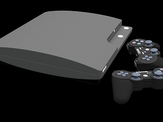 Modern game console 3d model