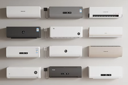 Modern air conditioner wall-mounted air conditioner inverter air conditioner 3d model