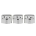 Three Honeywell Beige Daily Electrical Appliances Featuring Digital Display And Control Buttons