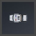 Cartoon Police Car 3d model