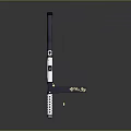 Tactical Shotgun With Black And White Design Perforated Barrel Dark Stock Golden Emblems