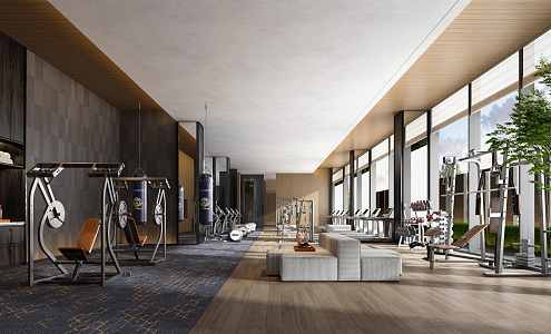 Modern Gym 3d model