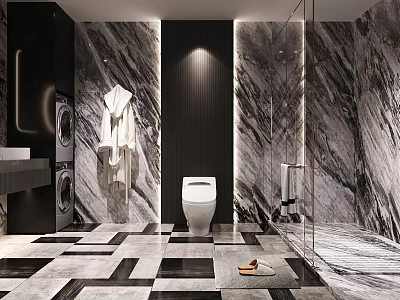 Modern toilet 3d model
