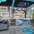 Modern Internet Cafe Technology Internet Cafe Internet Cafe 3d model