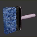 Durable Cleaning Brush With Dense Bristles Black Handle And White Grip Design
