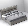 Multiple Double Bed Designs Featuring Gray Beige Bedding And Modern Headboards