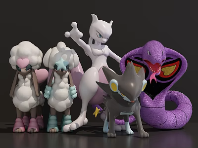 Modern game character animal monster 3d model