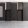 Style Elevator Aisle Corridor Public Area Features Office Building Elevator 3d model