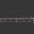 Automatic Traffic Barrier Gates With Red And White Stripes For Parking Lots