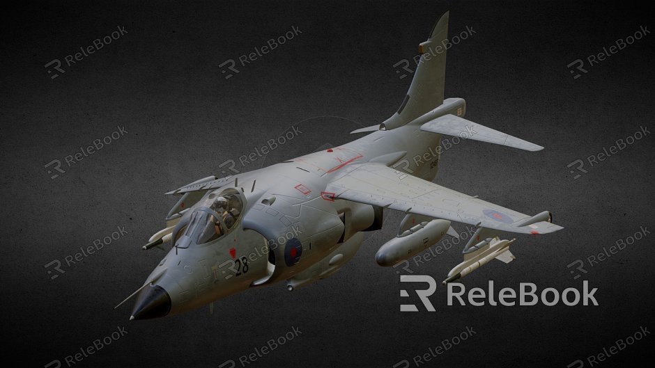 Sea Harrier Fighter model