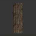 Textured Wooden Bookcase with Multiple Shelves Holding Books Mugs and Small Decorative Items