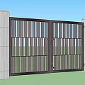 Modern Gate Entrance Gate 3d model