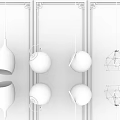Modern Pendant Lights With Glass Metal Designs Spherical And Geometric Shapes On Dark Wall