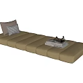 Cozy Beige Bay Window With Padded Cushions Pillows Books And Slippers