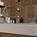 Modern Cafe Cafe Front Desk Bar 3d model