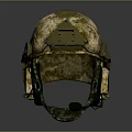 Tactical Camouflage Helmet With Protective Shell And Adjustable Straps Design