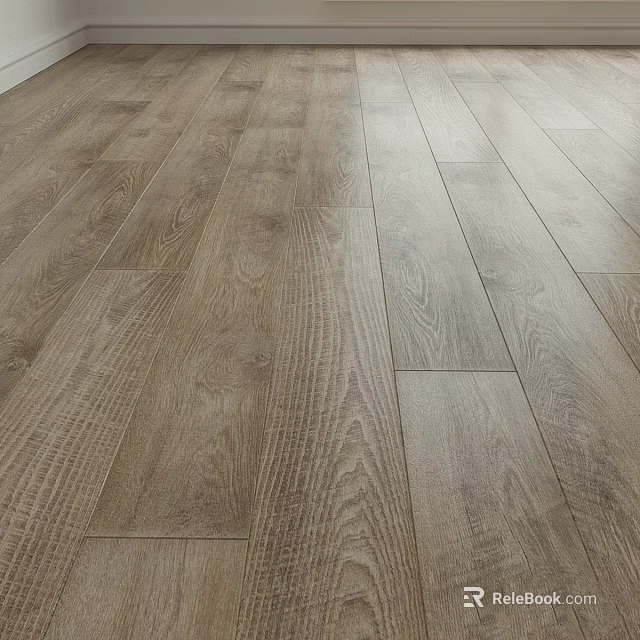 Natural Textured Wood Flooring With Modern Light Brown Grain And Smooth Finish 3d model 
