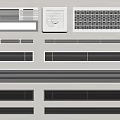 Various Decorative Air Conditioner Vents Featuring Modern Designs Multiple Sizes And Colors