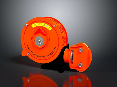 Orange Professional Manual Winch With Sturdy Design For Home And Outdoor Use 3d model Orange Professional Manual Winch With Sturdy Design For Home And Outdoor Use 3d model