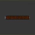 Train Flatbed Freight Car With Wooden Deck And Metal Poles For Cargo Transport