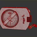 Suunto Durable Metal Compass with Clear Dial and Red Lanyard for Outdoor Use