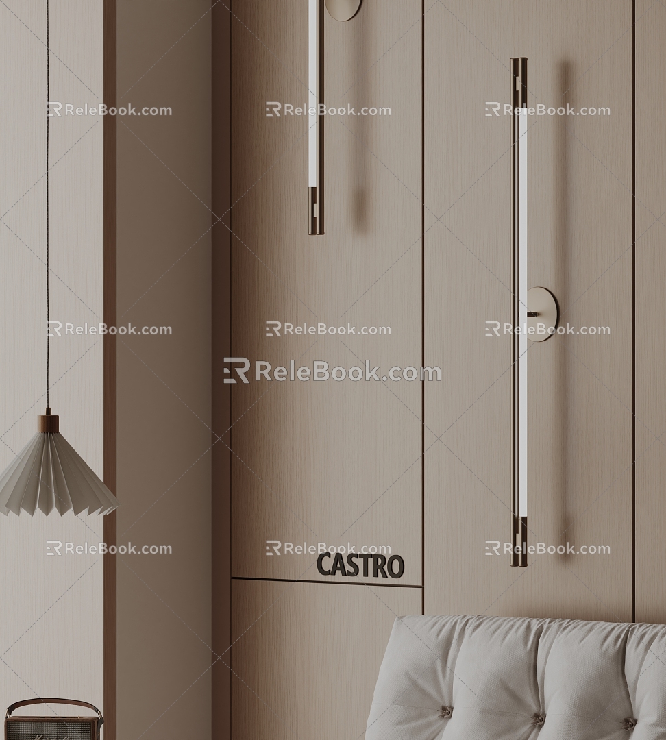 Castro wall lamp minimalist wall lamp metal wall lamp 3d model