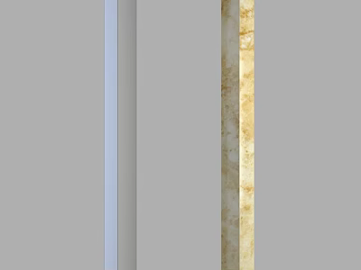 Elegant Roman Column Interior Design With Golden Marble Texture And Classic Style 3d model