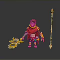 Monkey Cartoon Monkey Anime Monkey Stylized Monkey Fantasy Style Monkey Toy 3d model