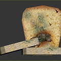 Moldy Bread Bread Sandwich Bread Pudding Bean Bread Cheese Bread Big Column Bar Breakfast Bread 3d model