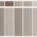 Diverse Wall Paneling Designs With Different Colors And Vertical Striped Patterns 3d model