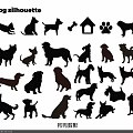 Cute Dog Silhouette Animal Wall Decor With Various Breed Designs And Shapes