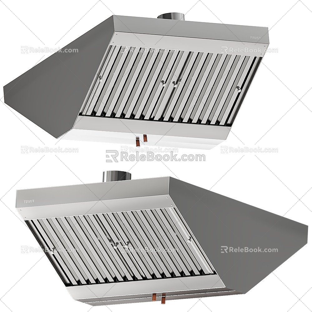 Modern kitchen range hood 3d model