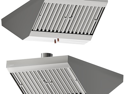 Modern kitchen range hood 3d model