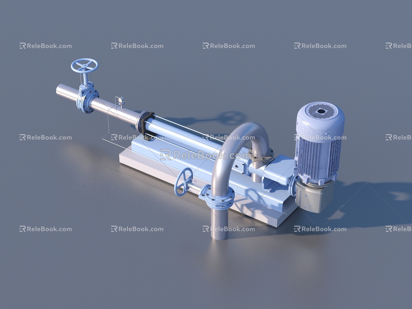 Hardware Engine Industrial Components 3d model