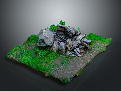 Stone Rock Stone Appreciation Stone Strange Stone Ore Realistic model