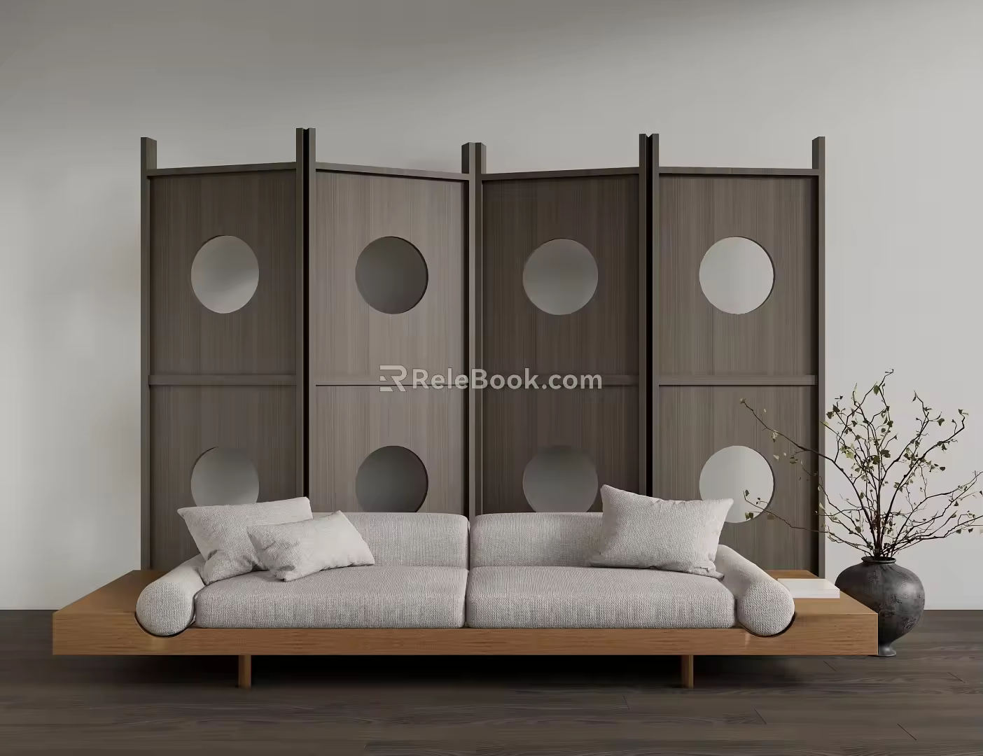 modern double sofa chandelier 3d model