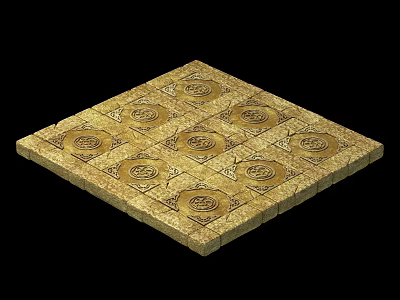 Vintage pavement sketch floor tile ground pavement 3d model Vintage pavement sketch floor tile ground pavement 3d model