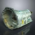 Industrial Automotive Gearbox Equipment with Silver Metal Casing Internal Gear Structure and Yellow Fasteners
