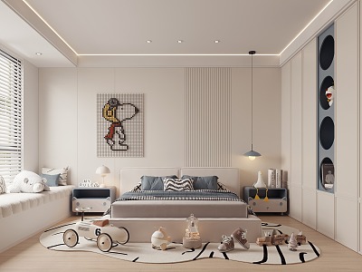 Modern Children's Room Children's Bedroom Boy's Room Children's Bedding Children's Ornaments model