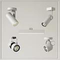 Modern White Spotlights and Downlights with Various Designs for Indoor Lighting
