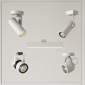 Modern spotlight downlight spotlight track light 3d model