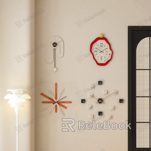 Modern Clock Wall Decoration model