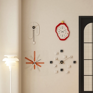 Modern Clock Wall Decoration 3d model