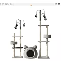 Modern Cat Climbing Rack Cat Nest Cat Climbing Rack 3d model